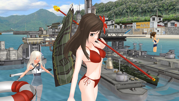 艦娘の海水浴 水着の天使 からすうら さんのイラスト ニコニコ静画 イラスト