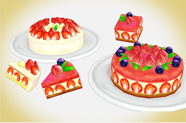 いちごのケーキセットver1 0 キャベツ鉢 さんのイラスト ニコニコ静画 イラスト