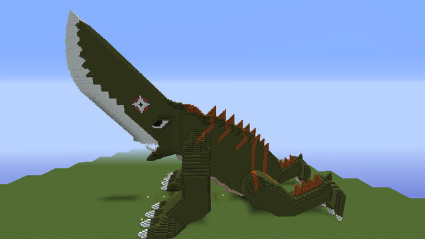 Minecraftで怪獣ギロン 立体 Kairu さんのイラスト ニコニコ静画 イラスト
