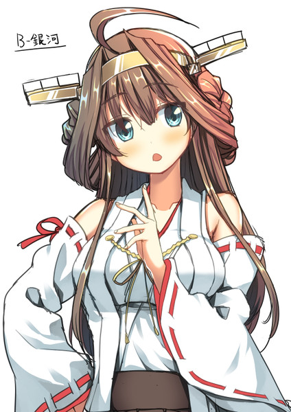 同人手描きイラスト：艦これ：榛名：水着：A4 marz.jp