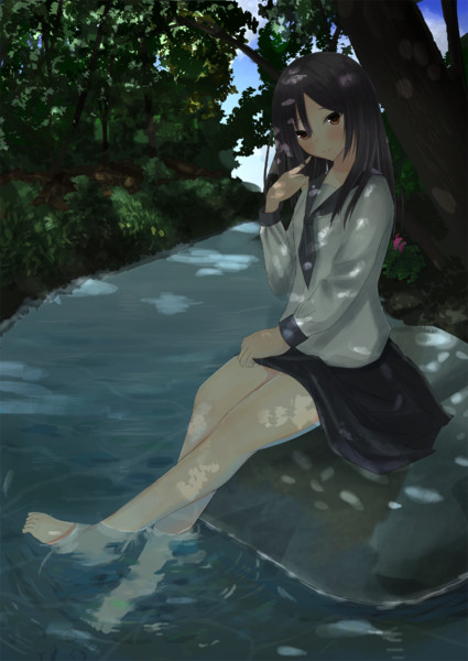 真夏の渓流 ｔｉｙａ さんのイラスト ニコニコ静画 イラスト