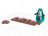 「コスモスの花壇と植え込み」UPしました。