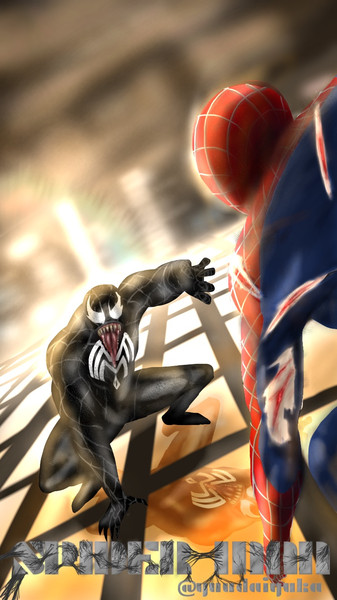 ヴェノムvsスパイダーマン ゆうちんだい さんのイラスト ニコニコ静画 イラスト