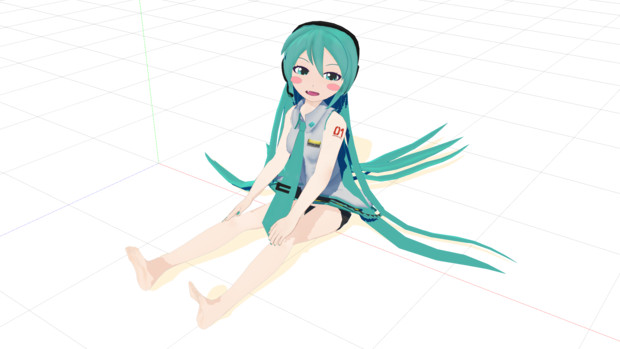 初音ミク ちび ロング V1 02 コウツキ さんのイラスト ニコニコ静画 イラスト