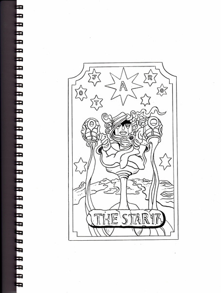１７ ジョジョの奇妙なタロット 星 The Star カク さんのイラスト ニコニコ静画 イラスト