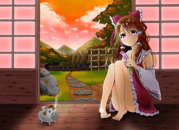 夏の縁側 夕 虎影屋 さんのイラスト ニコニコ静画 イラスト