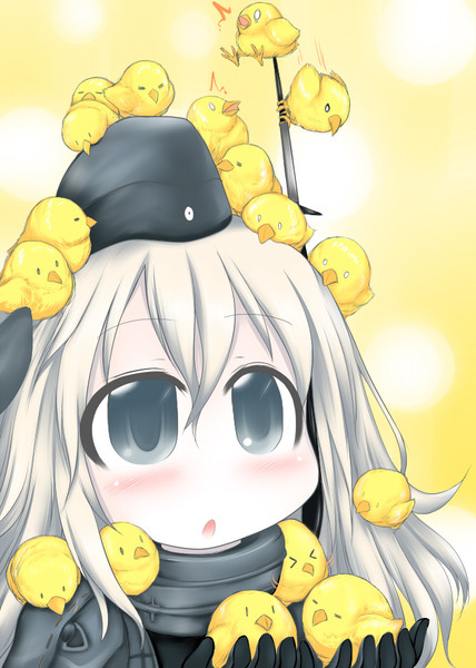 ひよこを乗せたゆーちゃん 奥之 おうの さんのイラスト ニコニコ静画 イラスト
