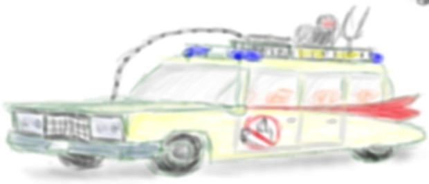 ゴーストバスターズの車っぽい落書き