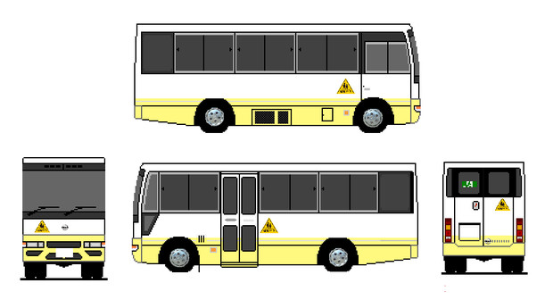 日産シビリアン三代目幼稚園バス仕様 ニコニコ静画 イラスト