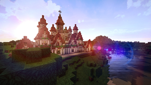 Minecraft 森の教会 英語を勉強できる街 つくりませんか かいふ さんのイラスト ニコニコ静画 イラスト