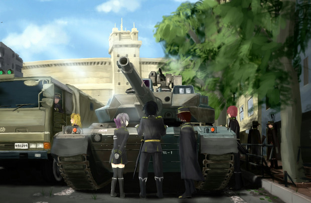 日本帝鬼軍仕様10式戦車 ふそう さんのイラスト ニコニコ静画 イラスト