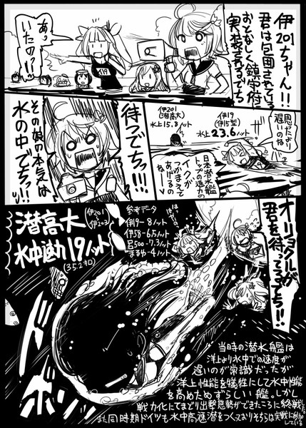艦これ 水中最高速 潜水艦 坂崎ふれでぃ さんのイラスト ニコニコ静画 イラスト