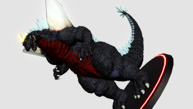 スペースゴジラ フィギュア風mmdゴジラ大図鑑30 闇の人 さんのイラスト ニコニコ静画 イラスト