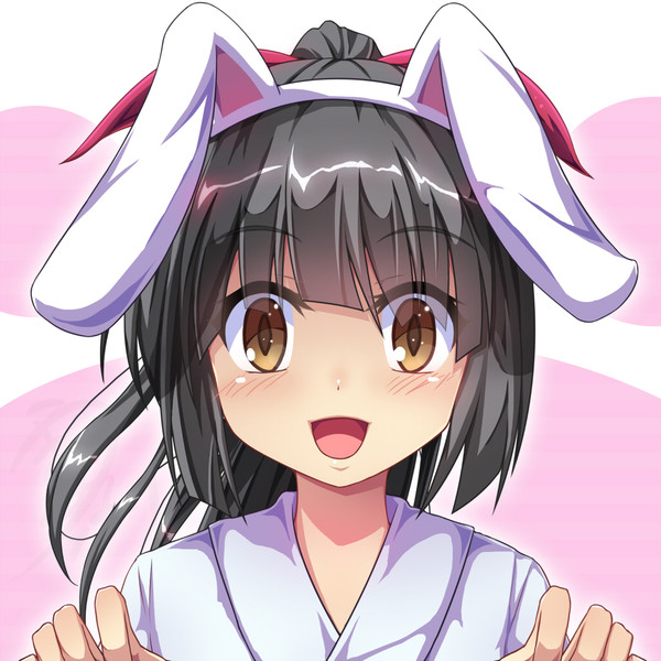 ポニテうさみみおかっぱ黒髪巫女 うまるつふり さんのイラスト ニコニコ静画 イラスト