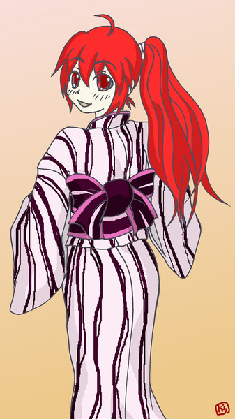 浴衣の日 ポニテの日 コレ ドウタヌキ さんのイラスト