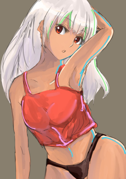 褐色白髪娘 さびまさ さんのイラスト ニコニコ静画 イラスト