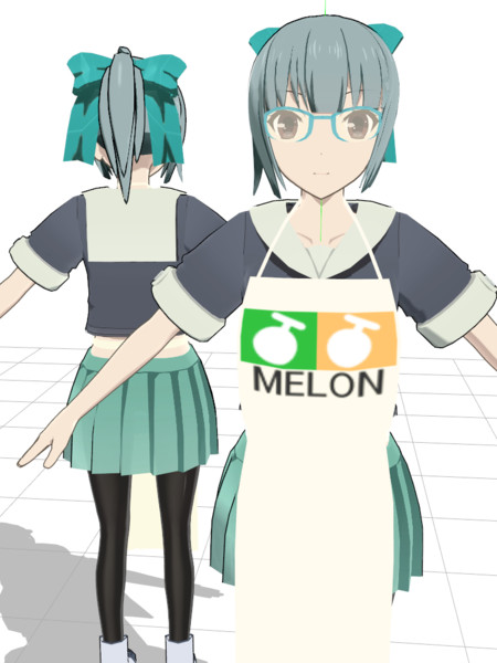 ｍｍｄ アニメ風夕張 モデル配布 Indigo さんのイラスト ニコニコ静画 イラスト