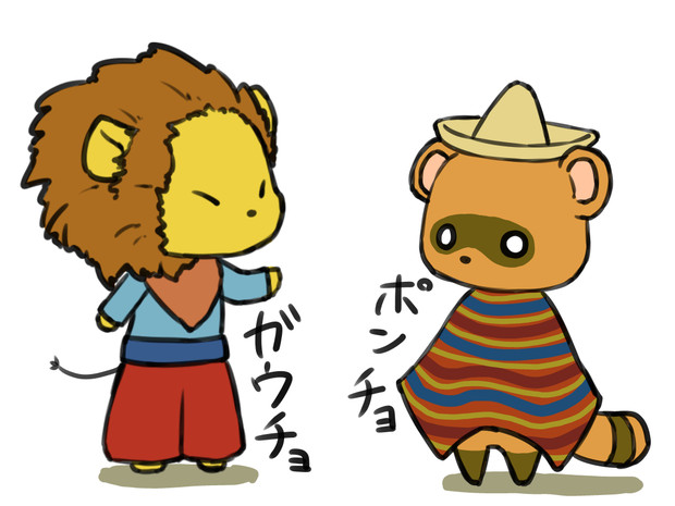 ポンチョ ニコニコ静画 イラスト