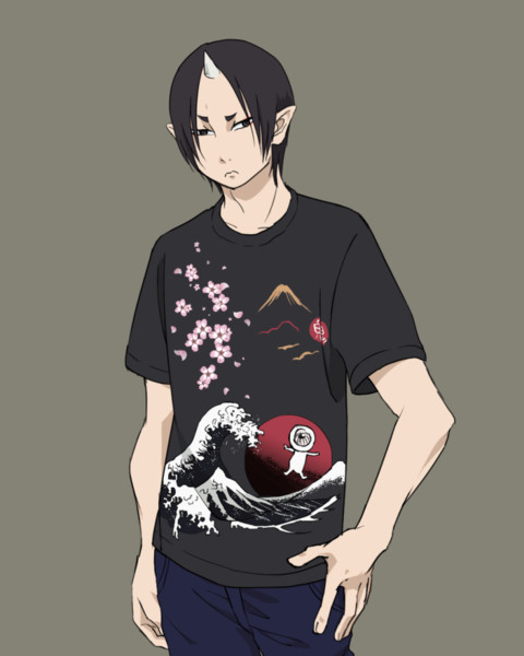 鬼灯様にしまむらの鬼太郎tシャツ着せたかっただけ トウィン ミックス さんのイラスト ニコニコ静画 イラスト