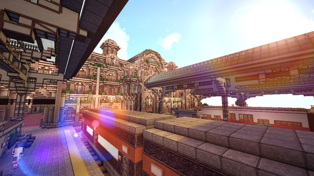 Minecraft ターミナル駅 英語を勉強できる街 つくりませんか かいふ さんのイラスト ニコニコ静画 イラスト