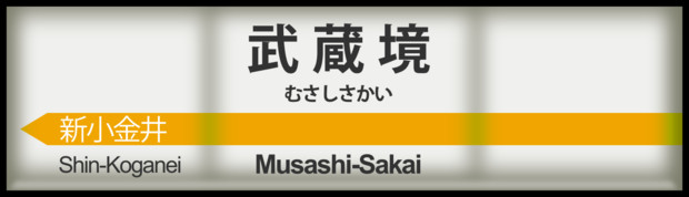 西武多摩川線 武蔵境