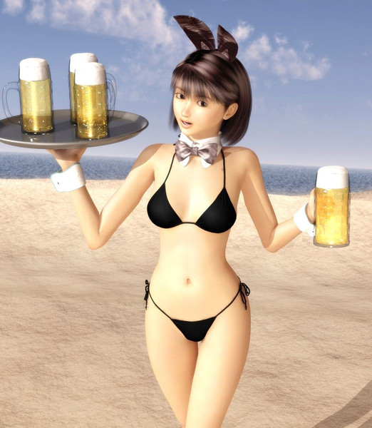 夏だ 水着だ ビールが旨い へなちょこなポザ者 さんのイラスト ニコニコ静画 イラスト