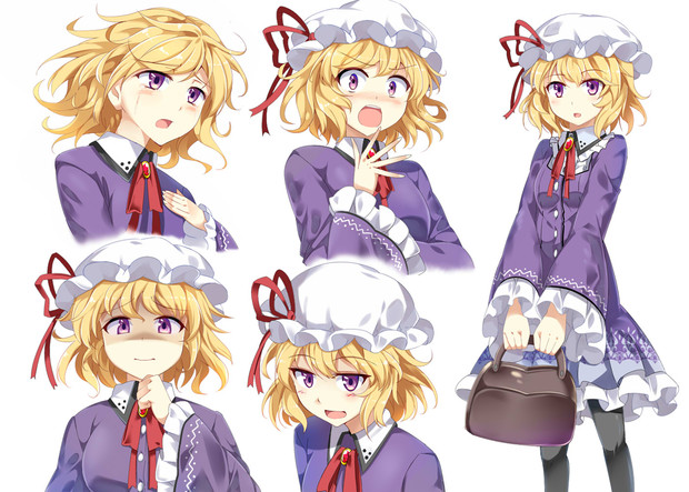 秘封探偵メリー表情カット Eo 4日目南3ム 21b さんのイラスト ニコニコ静画 イラスト