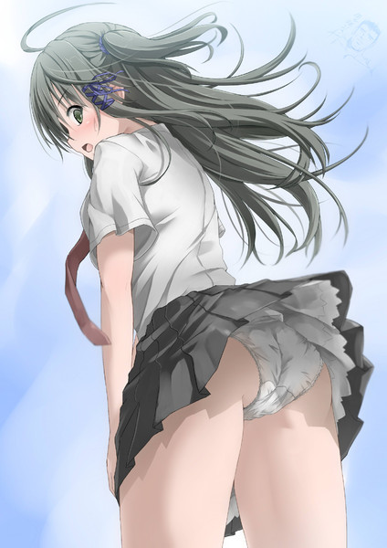 今日は風が強いね 犬塚リンゴ さんのイラスト ニコニコ静画 イラスト