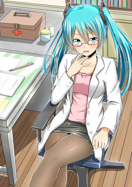 もしミクさんが保健室の先生だったら バレット さんのイラスト ニコニコ静画 イラスト