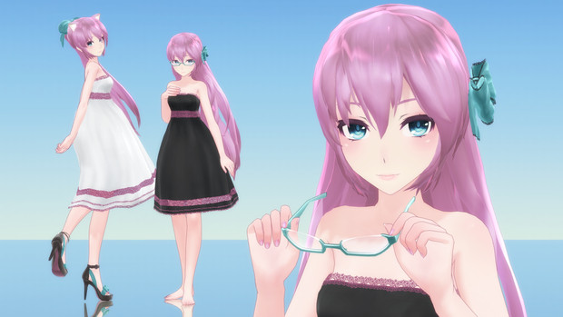 Tda式改変モデル Tda式改変ルカ キャミワンピ 闇雨 さんのイラスト ニコニコ静画 イラスト