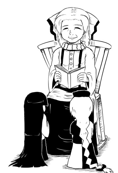 昔のお話をしてくれるお婆さん ナイスタック さんのイラスト ニコニコ静画 イラスト