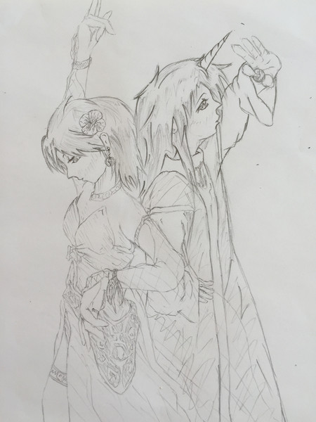 踊り子レナと召喚士ファリス てけぽん さんのイラスト ニコニコ静画 イラスト