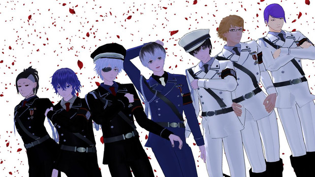 Mmd喰種 威風堂々 黒vs白 黒椿 さんのイラスト ニコニコ静画 イラスト
