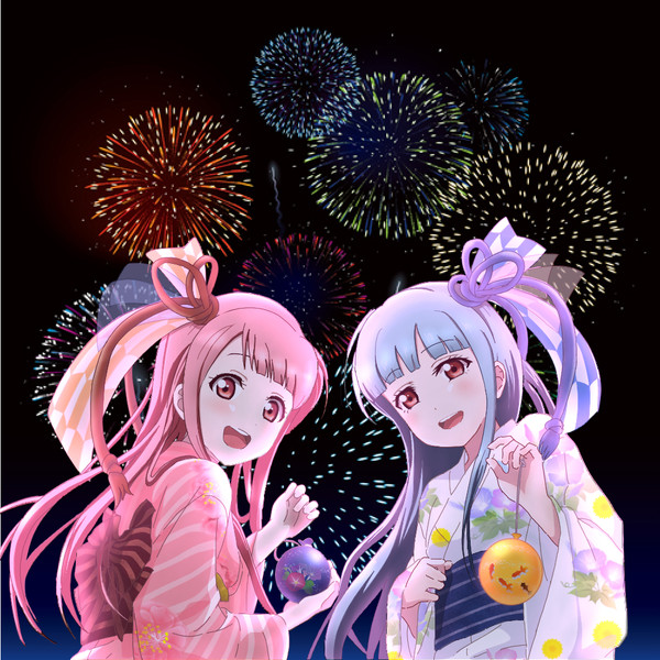 海外販売× 公式描き下ろし 琴葉姉妹 ほぼ等身大 浴衣姉妹マイクロ
