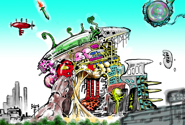 新国立競技場 新デザイン案 Gouman さんのイラスト ニコニコ静画 イラスト