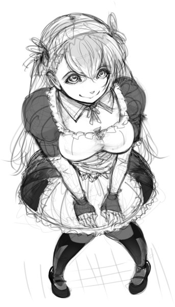 ラフ メイドさん ｉ マサヨシ さんのイラスト ニコニコ静画 イラスト