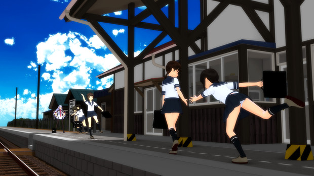 吹雪型の田舎中学生感は異常 Mmd艦これ Fictus さんのイラスト ニコニコ静画 イラスト