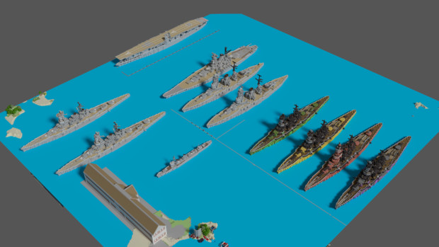 【Minecraft】霧の艦隊と帝國海軍艦船