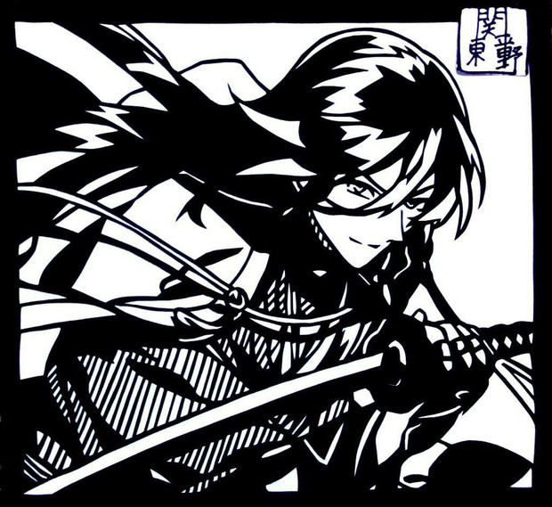 刀剣乱舞 和泉守兼定 切り絵 関東平野 切り絵 さんのイラスト ニコニコ静画 イラスト