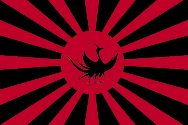 八咫烏 三足烏 旭日 昇天 旗 Retaliater さんのイラスト ニコニコ静画 イラスト