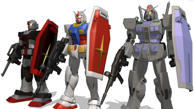 RX-78-1～3 ガンダムの進化【MMD】