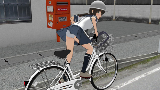 Pc 前の自転車の中学生 停まりなさい 磯波 え わたしですか スマ さんのイラスト ニコニコ静画 イラスト