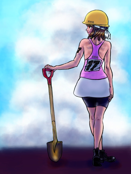 穴掘り選手権初女性優勝者 Uyuyu さんのイラスト ニコニコ静画 イラスト