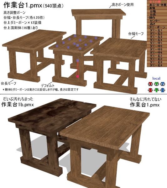 シンプルな 作業台 配布 モノゾフ さんのイラスト ニコニコ静画 イラスト