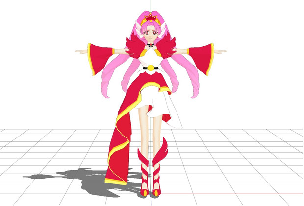 Mmd キュアスカーレットっぽい子 エボチン さんのイラスト ニコニコ静画 イラスト