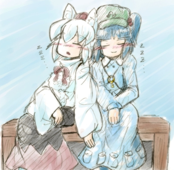 ふたりでうたた寝 こんぶだし さんのイラスト ニコニコ静画 イラスト