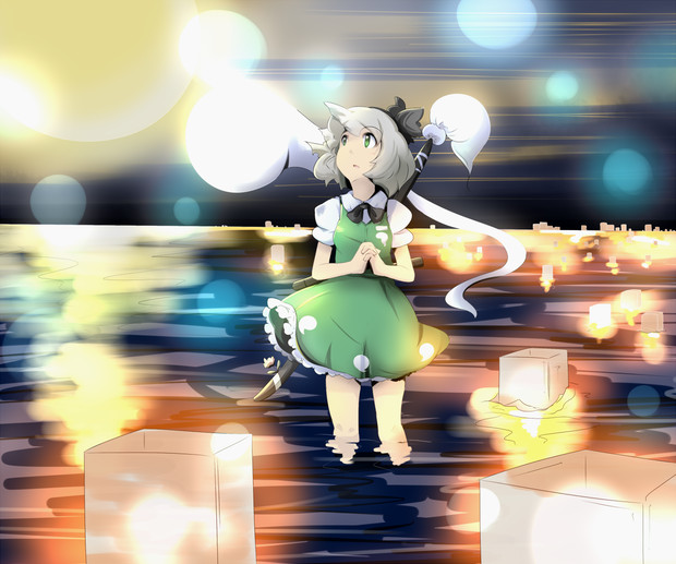 灯篭流し きくらげ さんのイラスト ニコニコ静画 イラスト