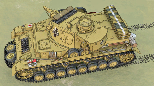 黒森峰 Iv号c型 継戦支援車 上から Mindvue さんのイラスト