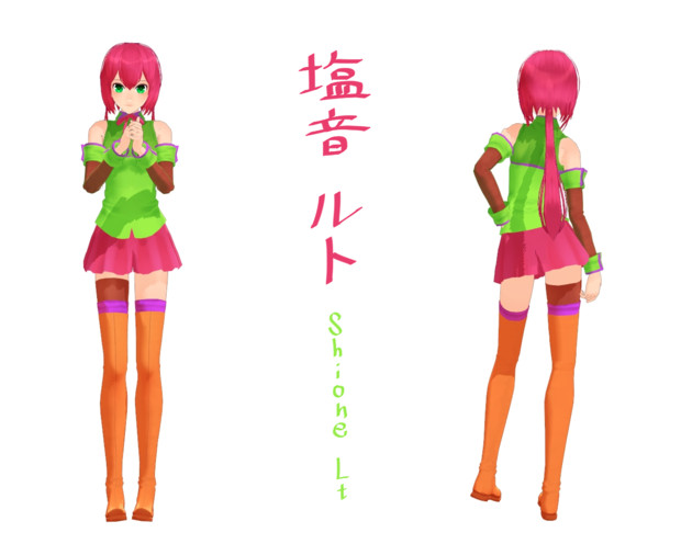 Mmdモデル配布 塩音ルト ピコリ さんのイラスト ニコニコ静画 イラスト