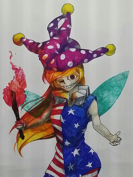 星条旗のピエロ ワカライ さんのイラスト ニコニコ静画 イラスト